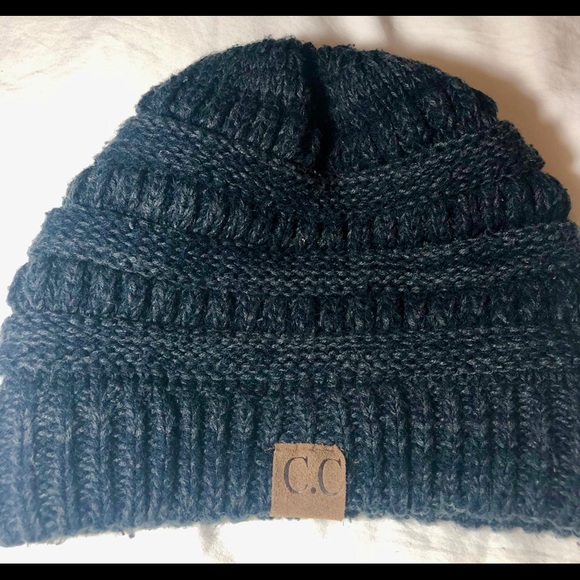 C.C. Boutique Accessories - CC Beenie charcoal gray